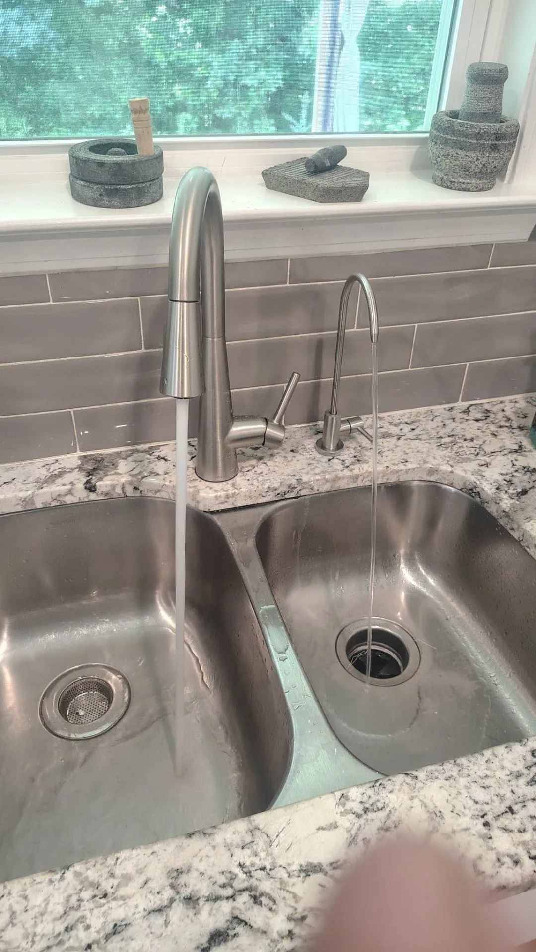 A drinking water faucet installed in a Georgia kitchen